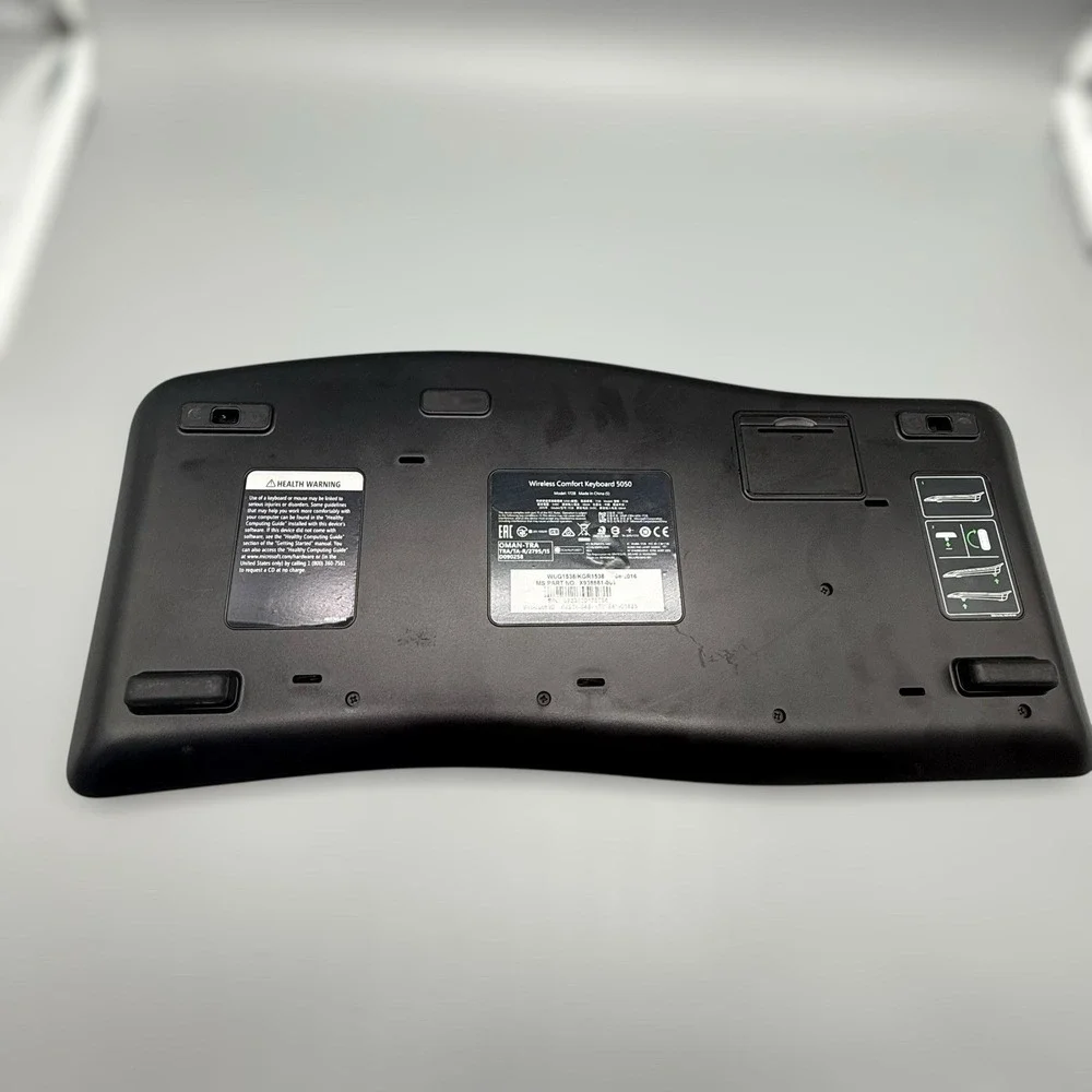 Microsoft Wireless Comfort Keyboard 5050 Ergonomic Black‎ No Mouse/Dongle